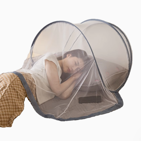 A mostrar a imagem para Capuz anti-mosquito para dormir, mini mosquiteiro para a cabeça, máscara facial simples dobrável para proteger o rosto durante viagens individuais. Capuz anti-mosquito para dormir, mini mosquiteiro para a cabeça, máscara facial simples dobrável para proteger o rosto durante viagens individuais. Imagem