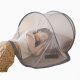 A mostrar a imagem para Capuz anti-mosquito para dormir, mini mosquiteiro para a cabeça, máscara facial simples dobrável para proteger o rosto durante viagens individuais. Capuz anti-mosquito para dormir, mini mosquiteiro para a cabeça, máscara facial simples dobrável para proteger o rosto durante viagens individuais. Imagem