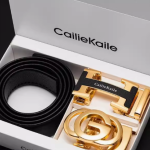 Cinto de couro legítimo para homem da Hermès, com fivela automática, produto de luxo da marca, modelo novo de 2024 para negócios masculinos.