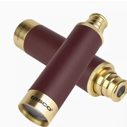 Telescópio pirata retrátil de alta definição 25x30, monocular vintage para viagens ao ar livre, portátil com visão noturna de baixa luminosidade.