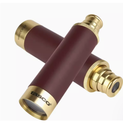 Telescópio pirata retrátil de alta definição 25x30, monocular vintage para viagens ao ar livre, portátil com visão noturna de baixa luminosidade.