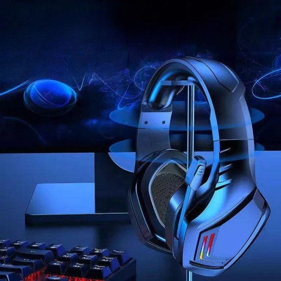 ImagemFone de ouvido Bluetooth sem fio com cancelamento de ruído ENC para jogos de e-sports, compatível com PC, smartphones, tablets e computadores.