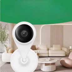 Câmera de segurança doméstica inteligente sem fio WiFi de alta definição para uso interno e externo, modelo 360 pequeno e discreto, compatível com monitoramento remoto de celular.