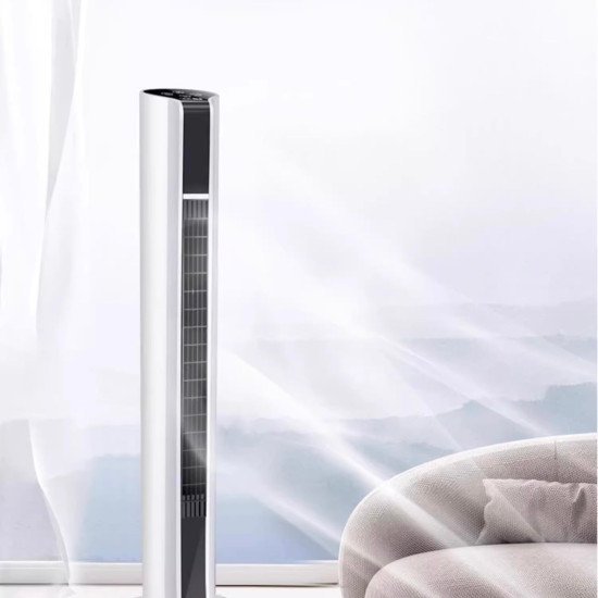 A mostrar a imagem para Ventilador de ar condicionado doméstico vertical para quarto, refrigerador de chão, ideal para dormitórios, portátil, tipo torre, sem hélices, com 8 velocidades. Ventilador de ar condicionado doméstico vertical para quarto, refrigerador de chão, ideal para dormitórios, portátil, tipo torre, sem hélices, com 8 velocidades. Imagem
