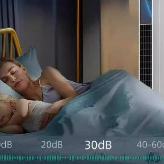 A mostrar a imagem para Ventilador de ar condicionado doméstico vertical para quarto, refrigerador de chão, ideal para dormitórios, portátil, tipo torre, sem hélices, com 8 velocidades. Ventilador de ar condicionado doméstico vertical para quarto, refrigerador de chão, ideal para dormitórios, portátil, tipo torre, sem hélices, com 8 velocidades. Imagem