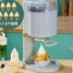A mostrar a imagem para Máquina de sorvete totalmente automática para uso doméstico, modelo pequeno de mesa, mini, ideal para crianças, permite fazer sorvetes, picolés e cones de sorvete DIY. ImagemMáquina de sorvete totalmente automática para uso doméstico, modelo pequeno de mesa, mini, ideal para crianças, permite fazer sorvetes, picolés e cones de sorvete DIY.